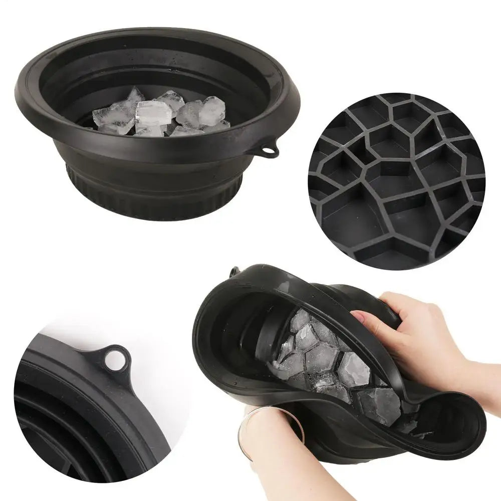 Collapsible Silicone Face Cold Compress Container (4x set)
