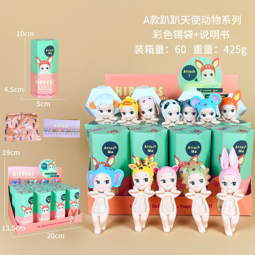 Papa Angel Ornaments (4x set)